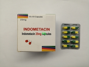 Китай Индометацин Capsules 25MG BP/USP Antirheumatics 10*10's/коробка поставщик