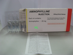 Китай Впрыски 250 аминофиллина медицины BP/USP бронходилататора mg/10mL поставщик