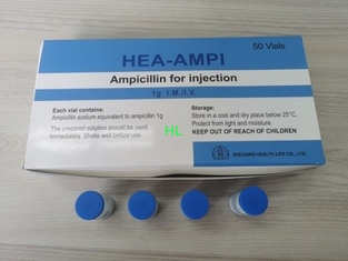 Китай Впрыска 1.0g Antibiosis порошка натрия ампициллина дает наркотики 3 летам даты истечения срока поставщик